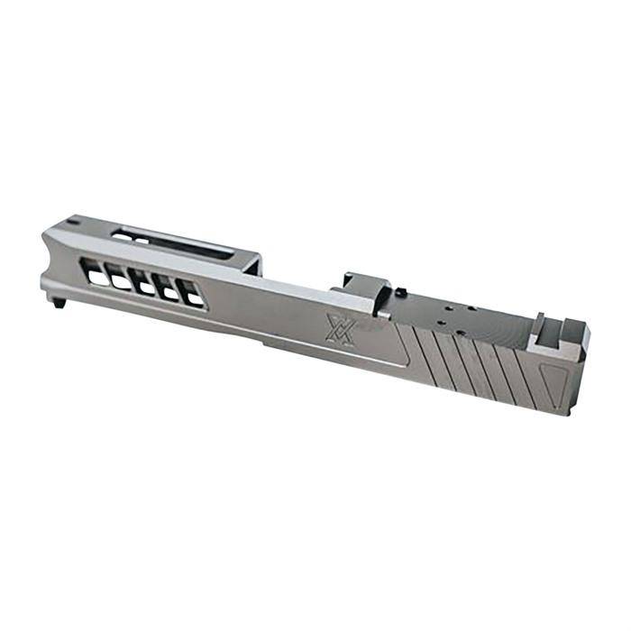 Axiom Slide With Rmcs Optic Cut For Glock 43/43x - Slide With Rms Cut & Cover Plate For Glock 43 Stealth Grey