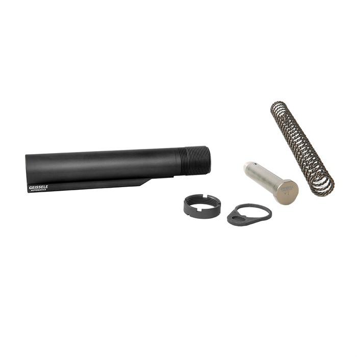 Geissele AR-15 Mil-Spec Buffer Tube Assembly w/Super 42 H1 (Black)