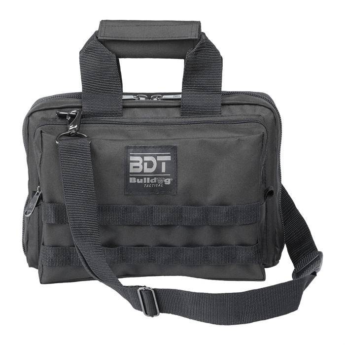 Bulldog Cases Deluxe 2 Pistol Range Bag W/strap & Molle Black