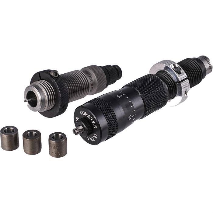 Forster Ultra 6mm BR (Bench Rest) Bushing Full Length Sizing, Bullet Seating 2 Die Set with Bushings