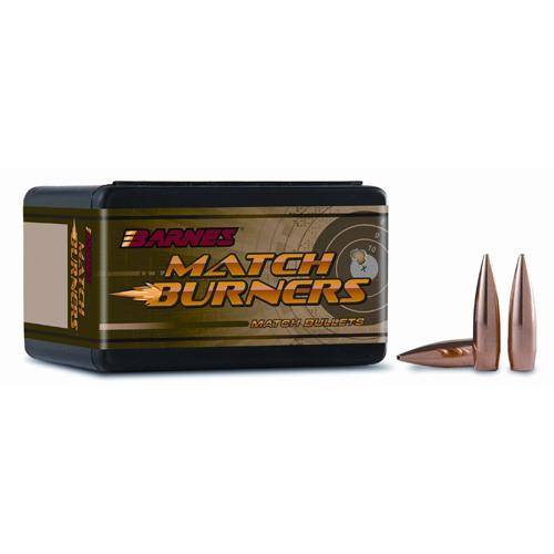 Match Burner 22 Cal (.224'''') Hollow Point Flat Base Rifle Bullets - 22 Caliber (0.224'''') 52gr Match Burner Flat Base 100/Box