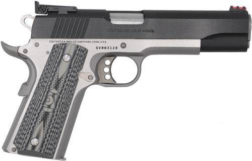 Colt Gold Cup Lite 38 Super 5" 8+1 (Stainless Steel/Bi-tone) w/Fiber Optic Sights