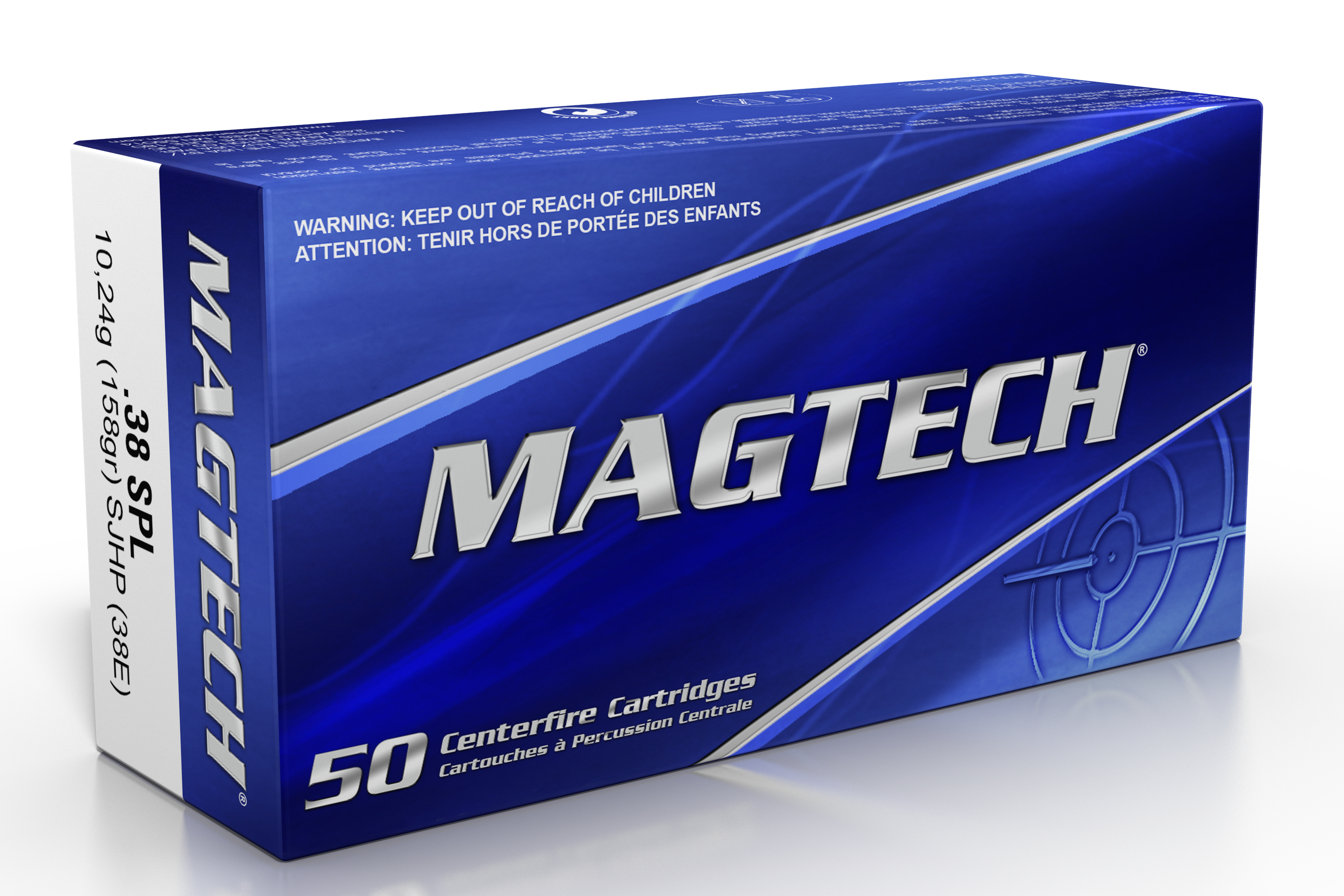 Magtech Range/training 38 Special 158 Grain Semi JHP 38E (Box)