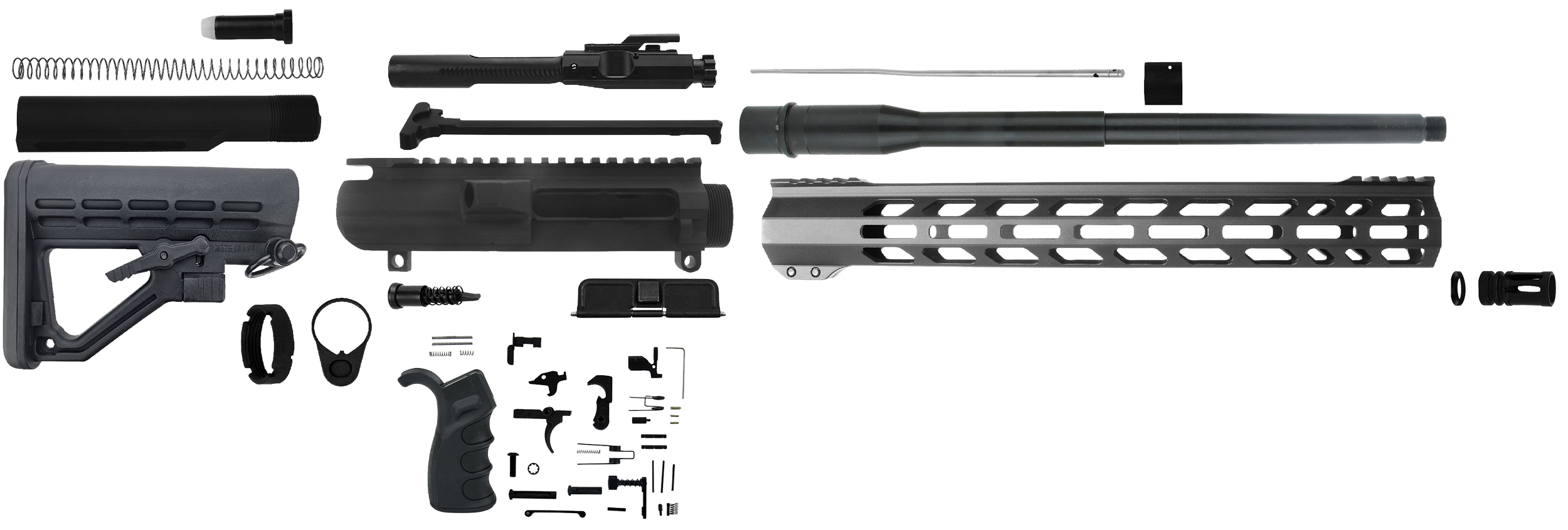 TacFire AR Pistol Build Kit with 9MM Barrel and Accessories