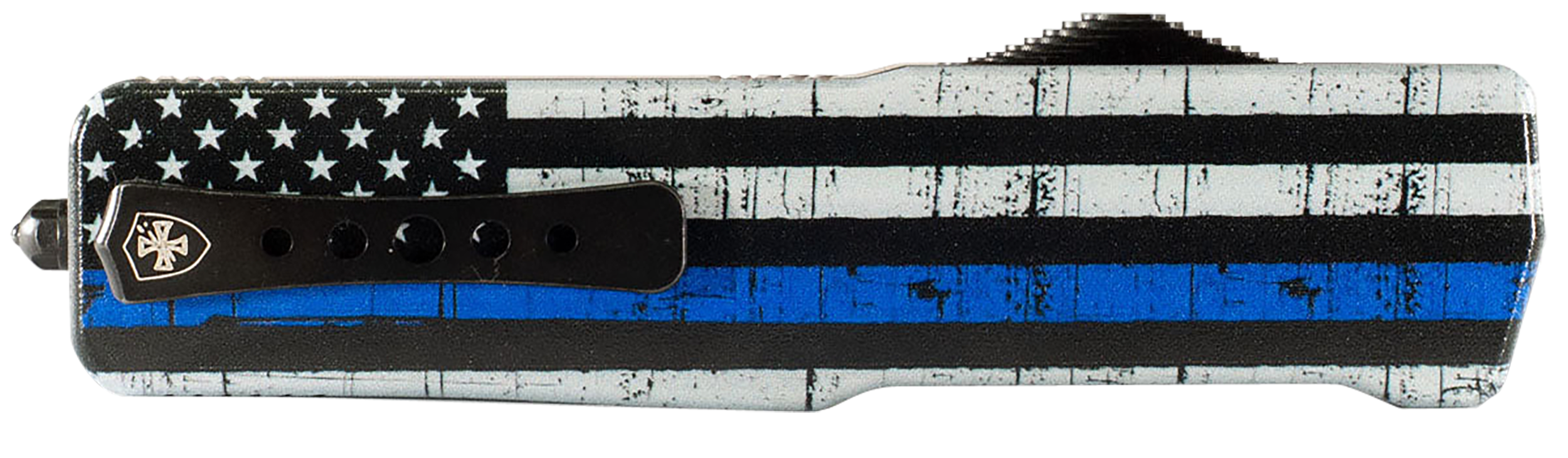 Templar Knife Premium Lightweight OTF Knife Dagger, Black/Blue - MA-BTB-12