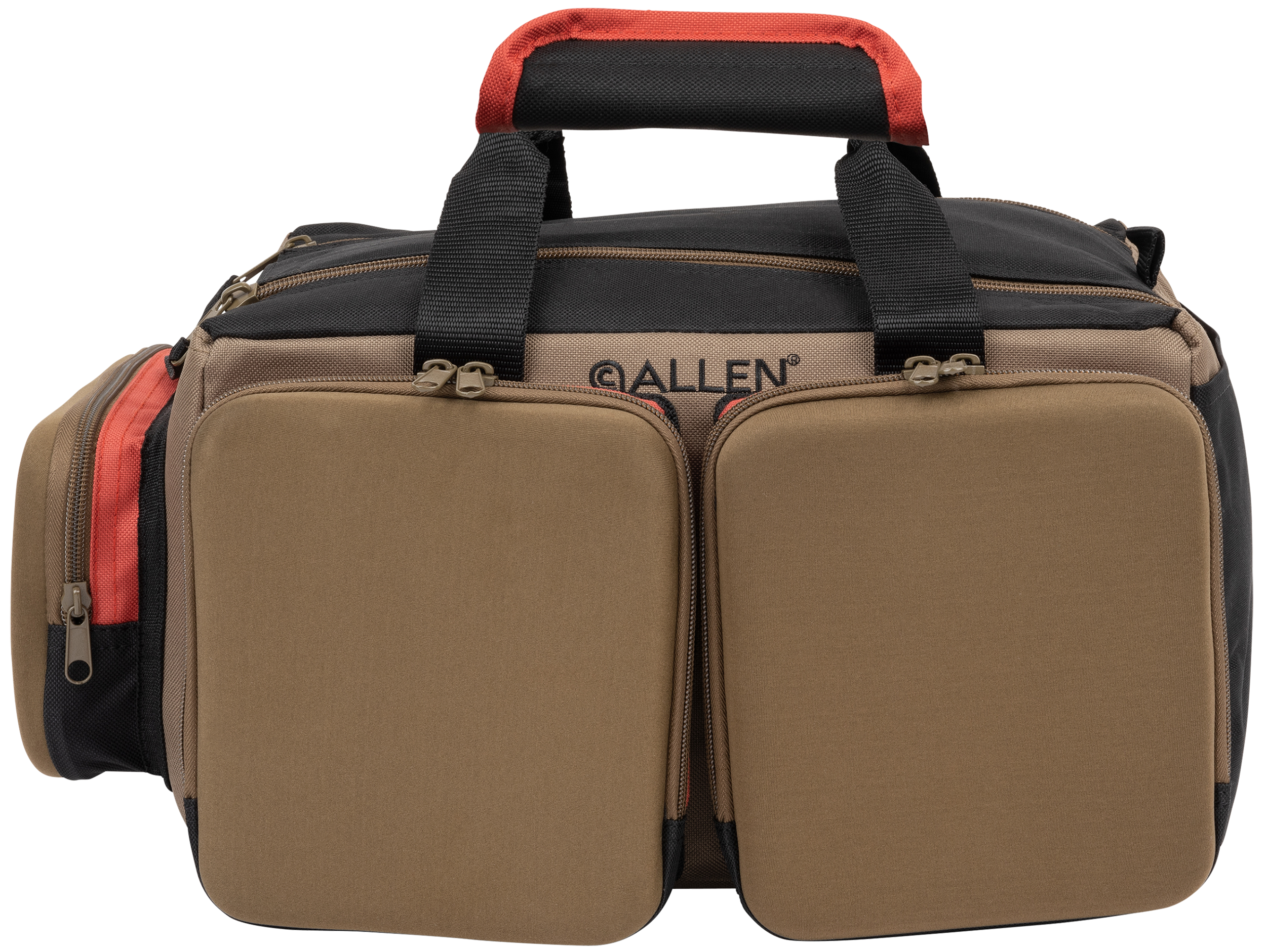 Allen Rangemaster Eliminator PU Leather Range Bag - Tan, Organize Your Range Essentials - 8305