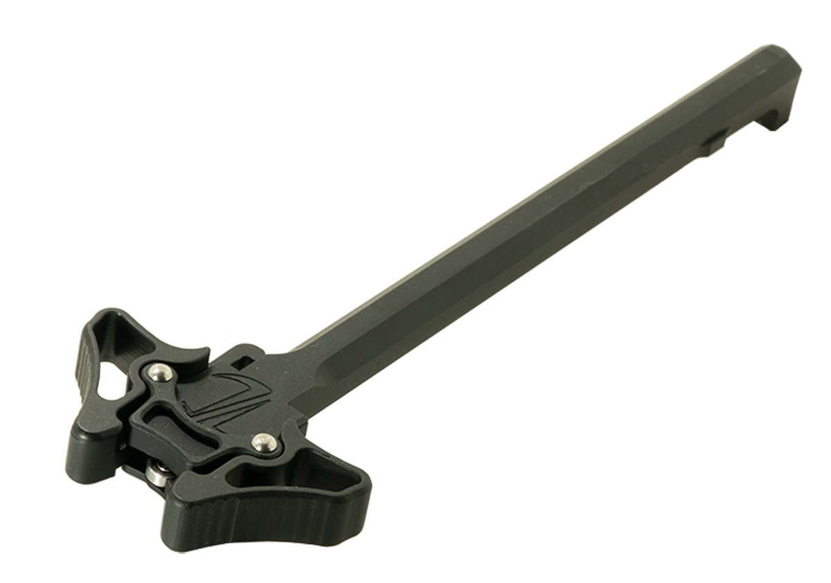 Timber Creek Outdoors Enforcer Mini Small Ambidextrous Charging Handle, Hardcoat Anodized Black, for AR-15 Rifle - EM Ambi CH BL