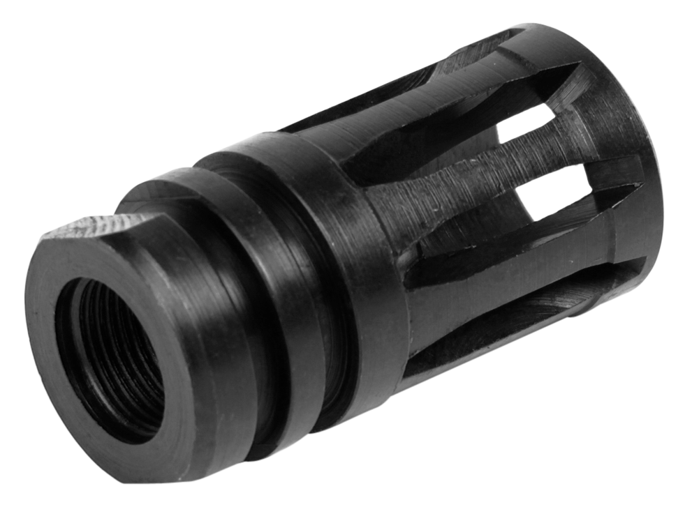 LBE A2 Birdcage Flash Hider Black Steel 5.56 NATO