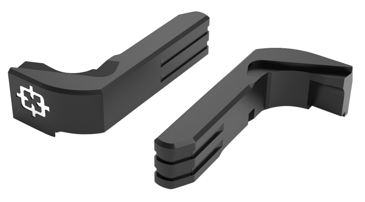 Cross Armory Mag Catch Extended Aluminum for Glock Gen 1-3 Black