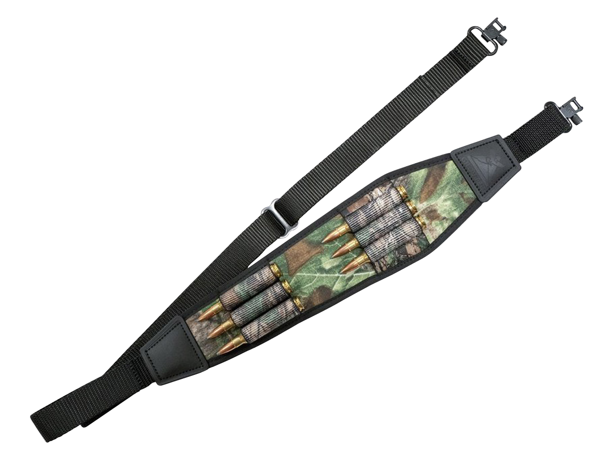 Grovtec US Inc GTSL115 Rifle Ammo Sling with Locking Swivels Padded Realtree Xtra