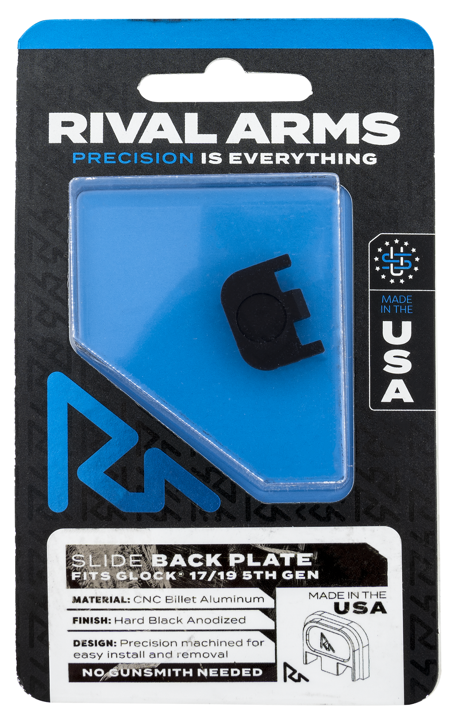 Rival Arms Glock G5 Slide Back Cover Plate Black