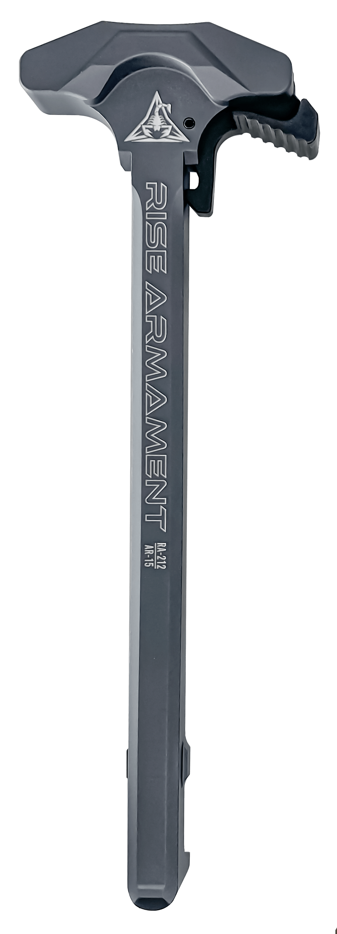 Rise Armament RA-212 Extended Latch Charging Handle, Gray - Gray-RA212-GRY