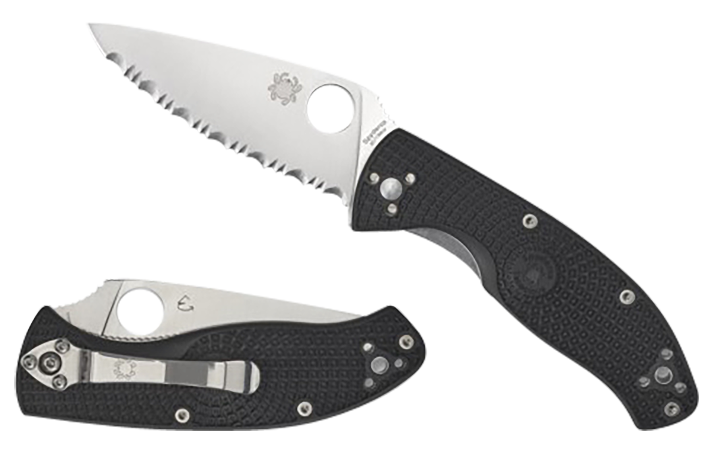 Spyderco Tenacious Lightweight Folding Knife 3.39 Plain Blade