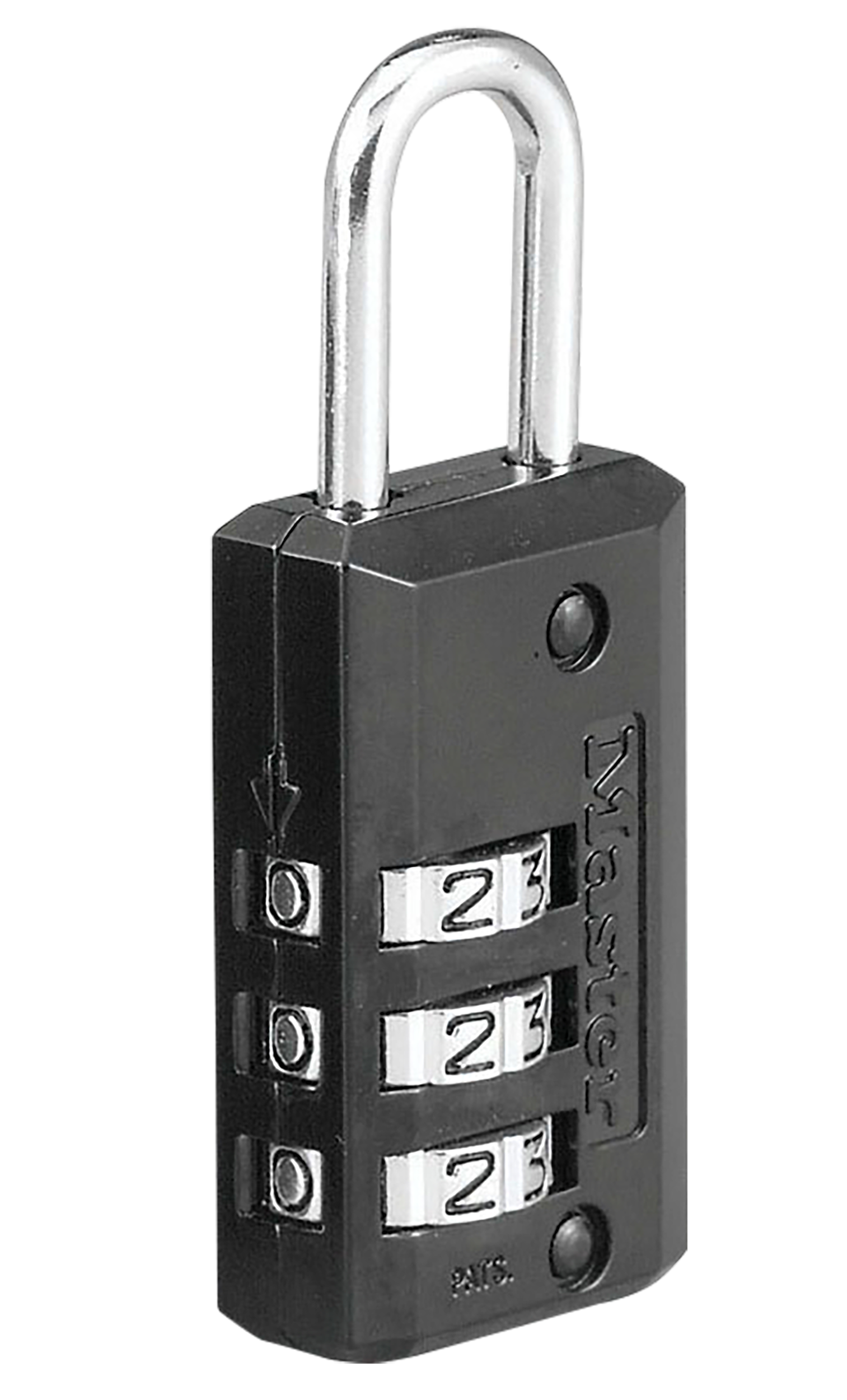 Master Lock Combination Lock, Black, 4/pack - 646D