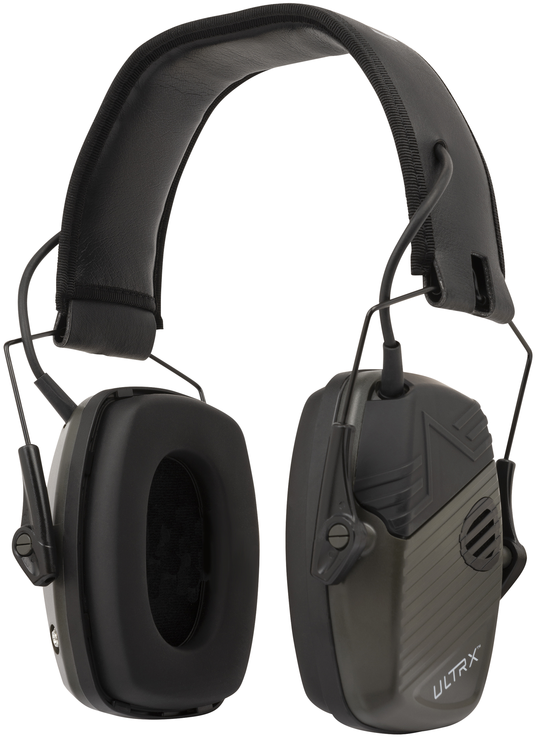 ULTRX 24 dB Stereo Electronic Earmuffs, Olive