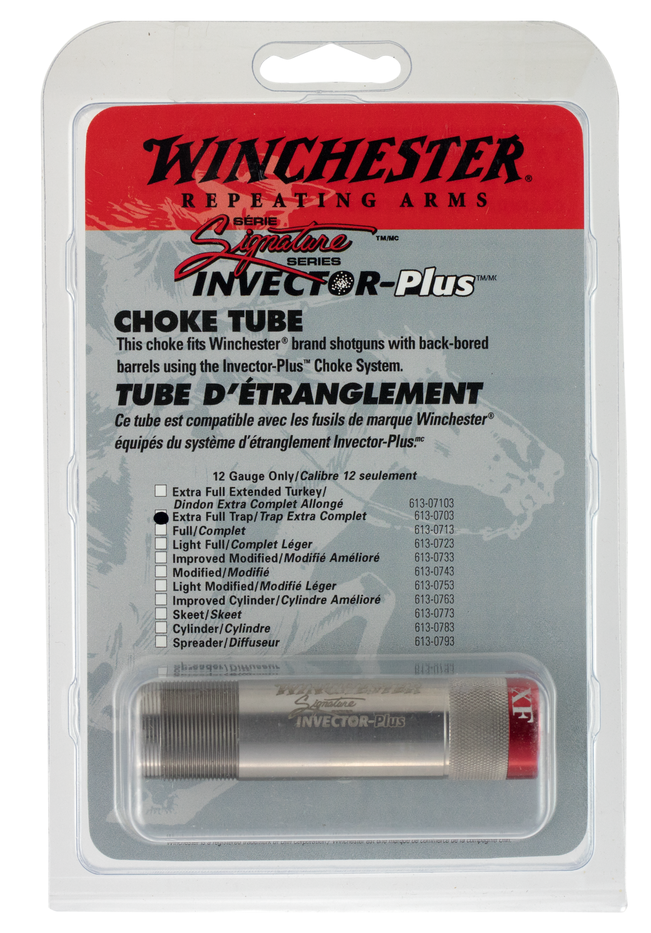 Winchester Guns 6130713 Signature Invector Plus Choke Tube Invector-Plus 12 Gauge Full 17-4 Stainless Steel Stainless