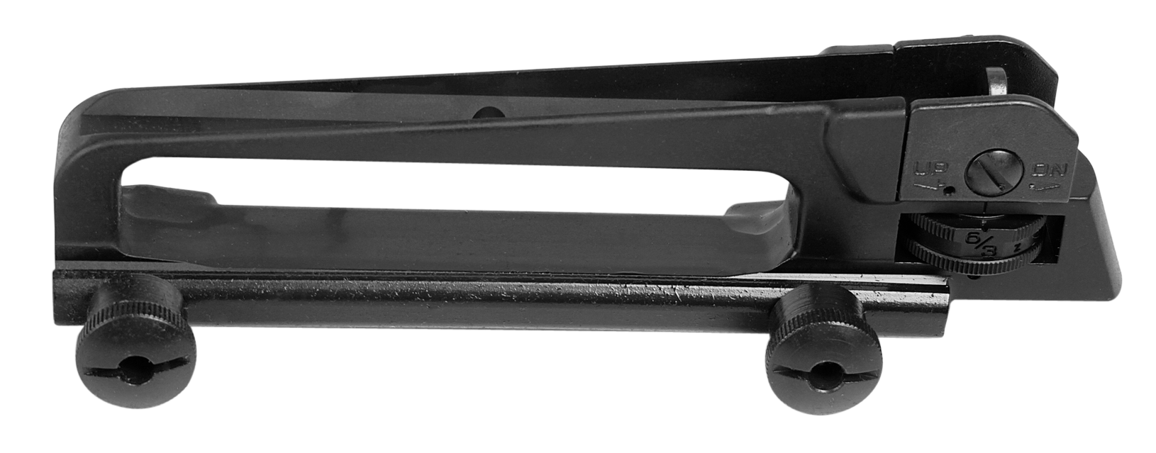LBE Unlimited AR-15 Mil-Spec Carry Handle Rear Sight, Black - ARCHAS
