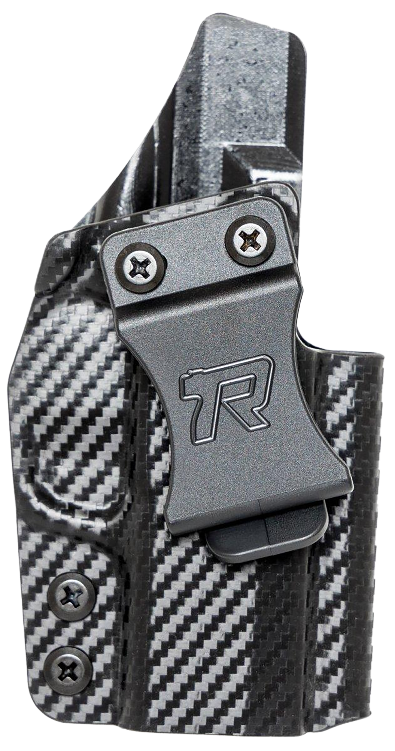 Rounded Gear Kydex IWB Black Kydex Fits Glock 43 Belt Clip Right Hand