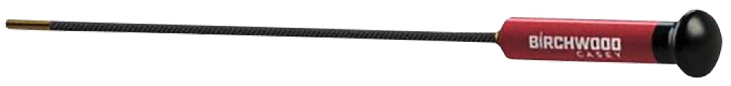 Birchwood Casey Premium Carbon .270 Cal/.50 Cal 44" 1-Piece Cleaning Rod, Black/Red