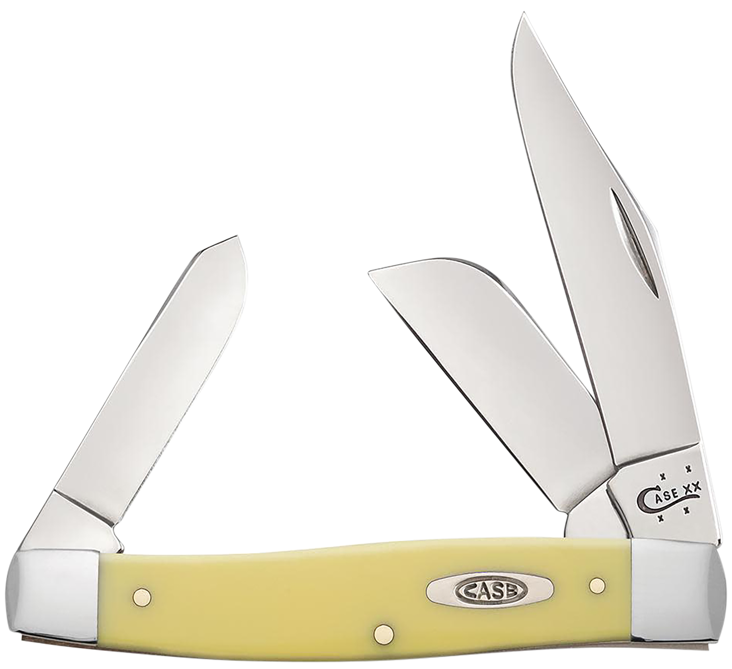 Case Yellow Synthetic Stockman Folding Knife (Smooth Yellow)