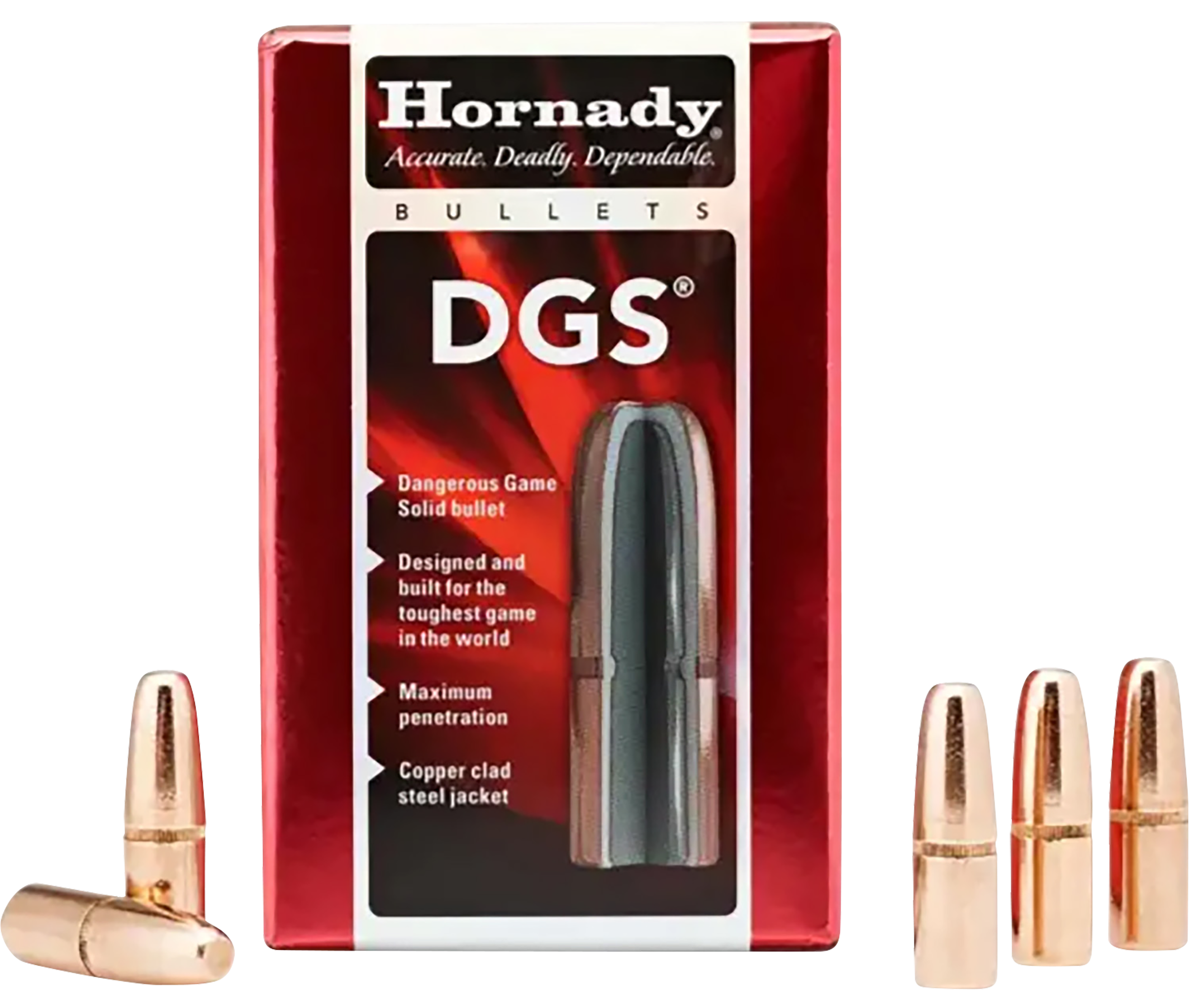 Hornady 470 Cal 500gr Dangerous Game Solid Bullets