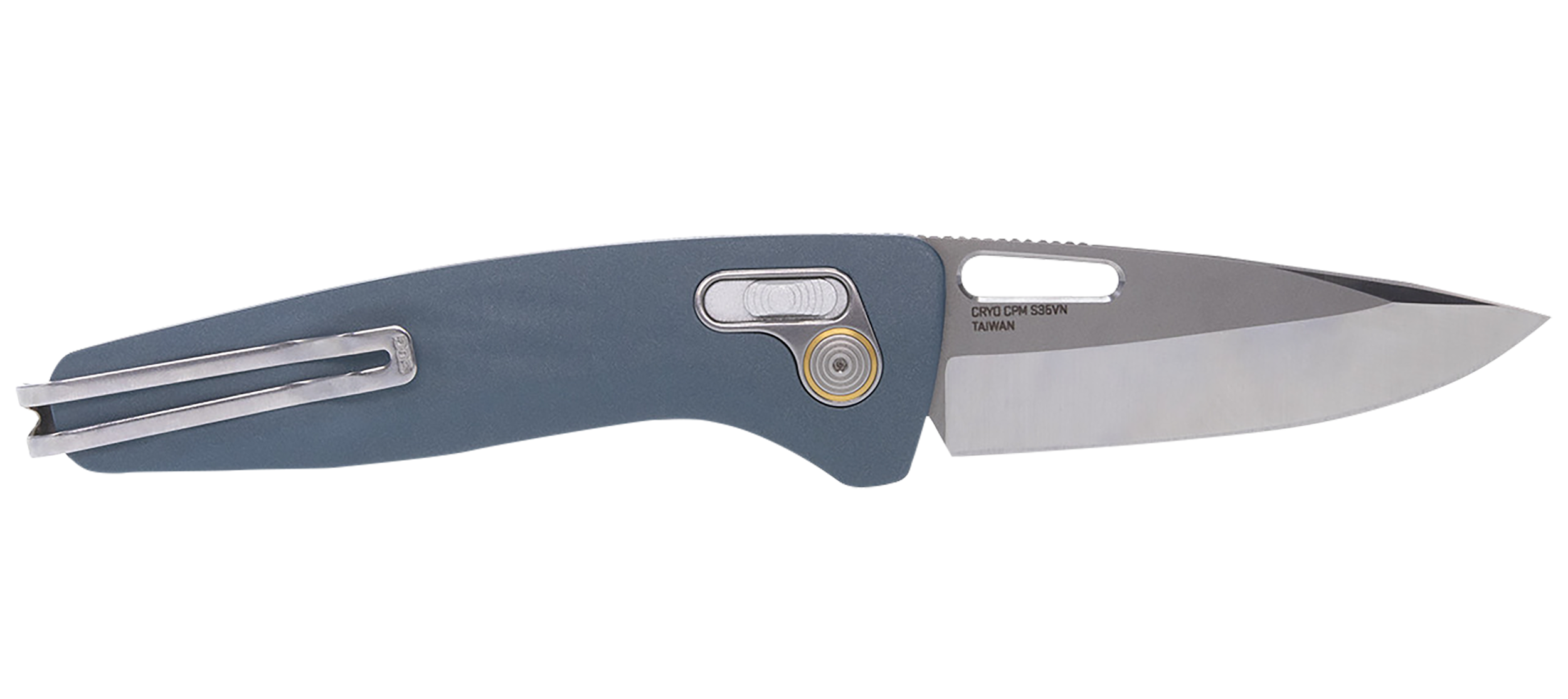 SOG Knives One-Zero XR Folding Knife Clip Point, Smoke Gray - SOG12-73-04-57