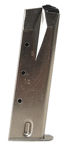 Mec-Gar 15rd Mag Nickel 9mm for Ruger P85-P95