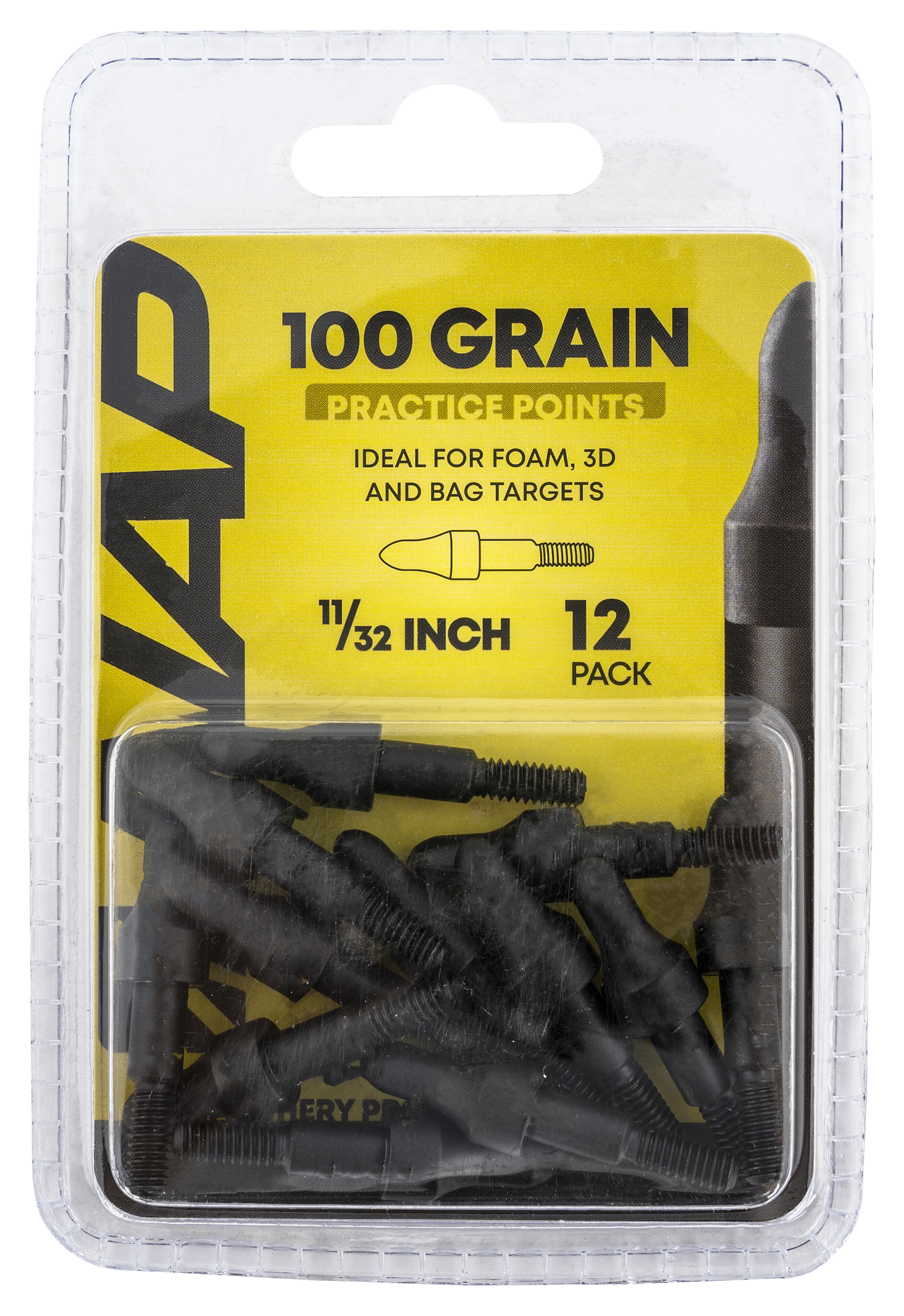 NAP 3D Practice Points Fixed 100 gr 12 Pack Durable Steel Tips