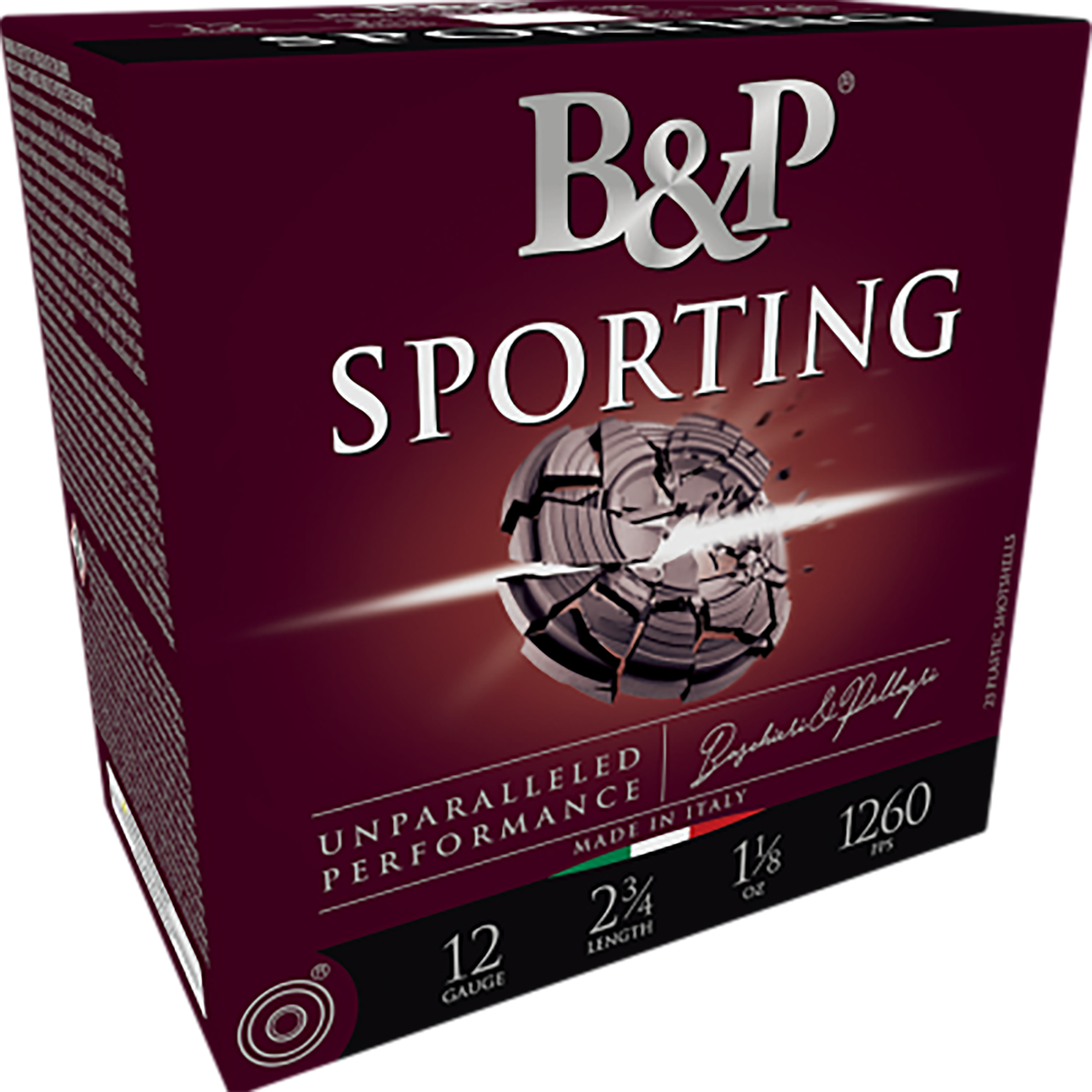 B&P Sporting Clay 12 Gauge 2.75 1 oz 8 Shot (Box)