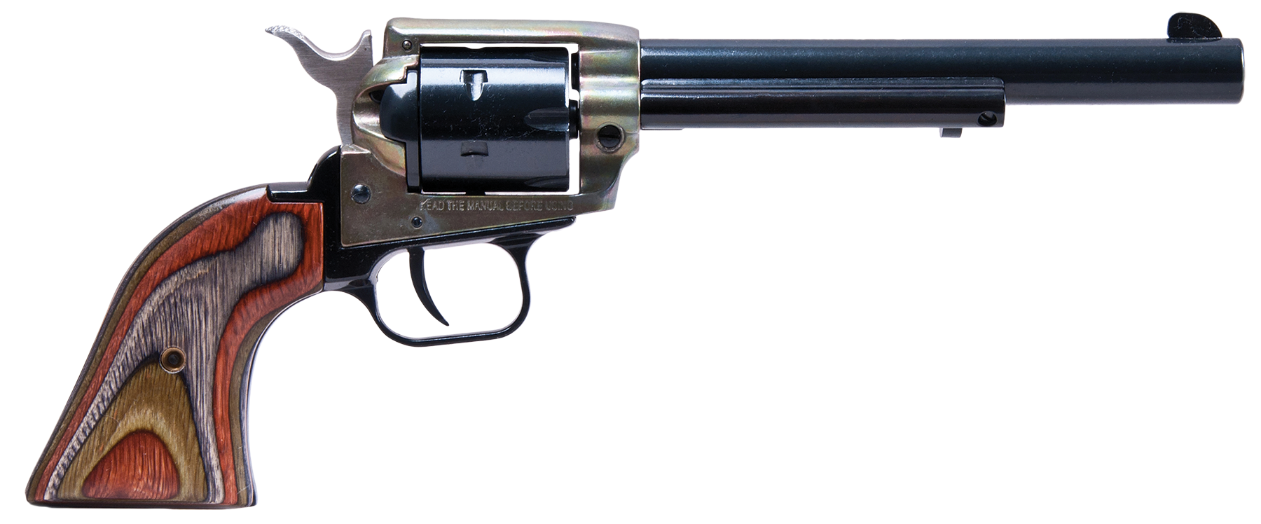 Heritage Rough Rider Small Bore 22 LR 4.75 Camo Laminate/Case Hardened