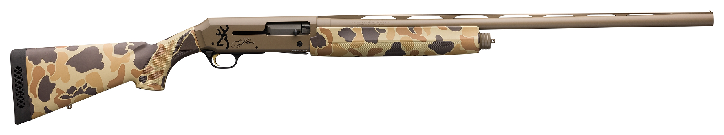 Browning Silver Field 12 Gauge 26 4+1 Semi-Auto Shotgun (FDE/Camo)