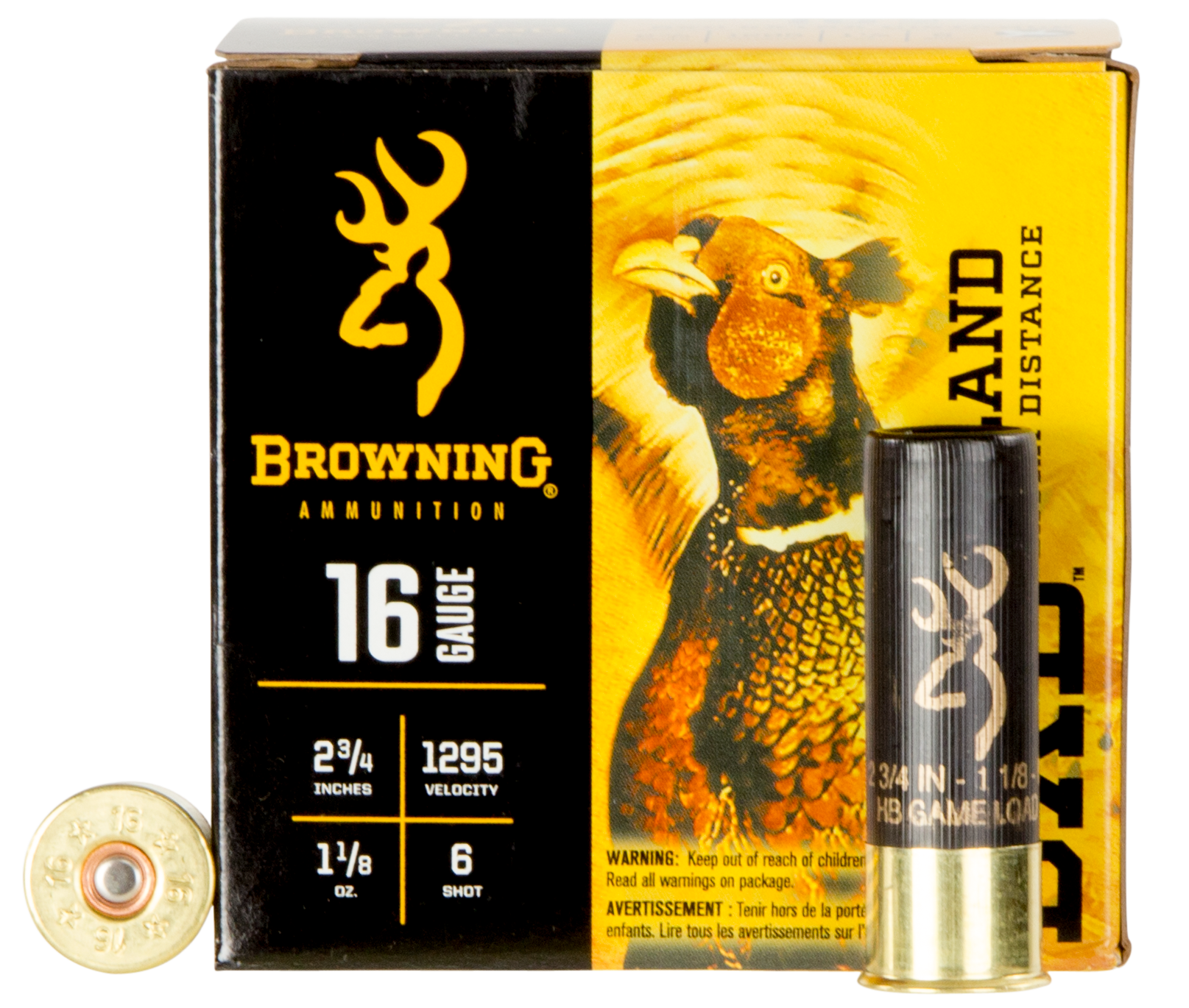 Browning Ammo Bxd 16 Gauge 2.75 1 1/8 oz 6 Shot B193511626 (Box)