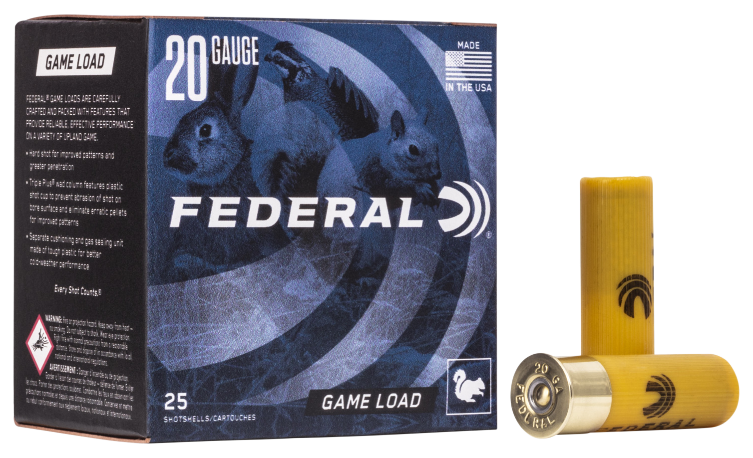 Federal Game-shok 20 Gauge 2.75 7/8 oz 8 Shot H2008 (Box)
