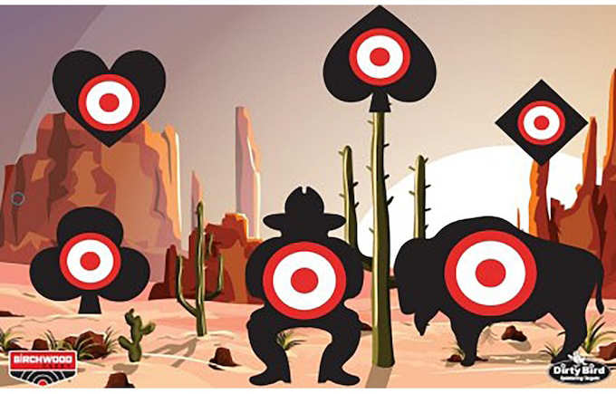 Birchwood Casey Dirty Bird Aces High Target 12x18 6pk