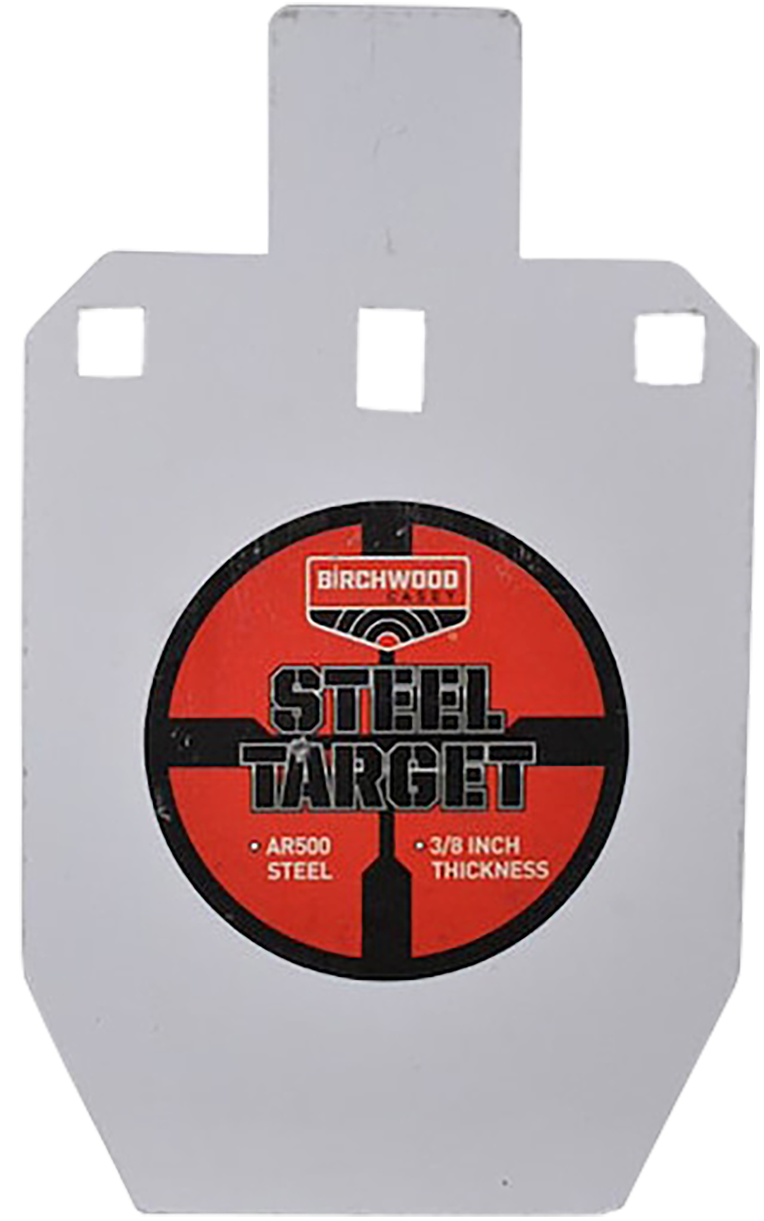 Birchwood Casey Steel Black/Red/White Silhouette Target