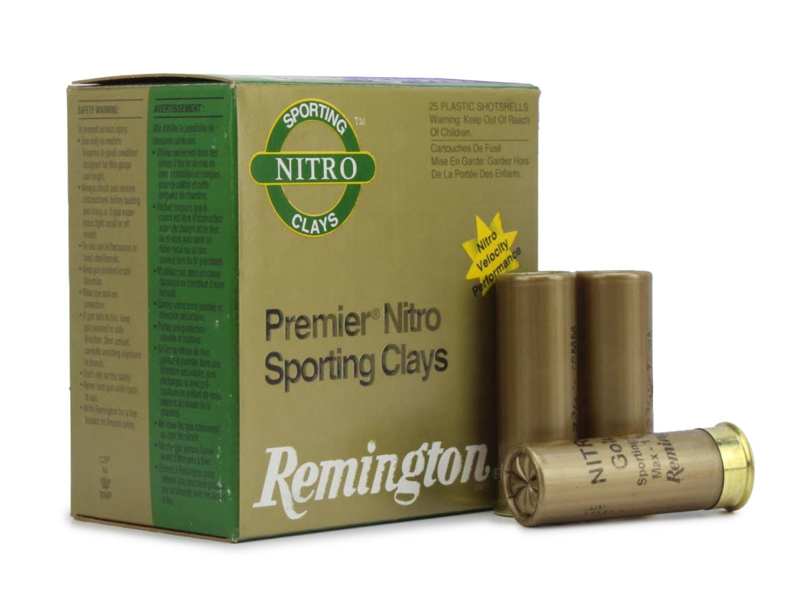 Remington Premier Nitro Sporting Clays 12 Gauge 2.75 1-1/8 oz 8 Shot (Box)