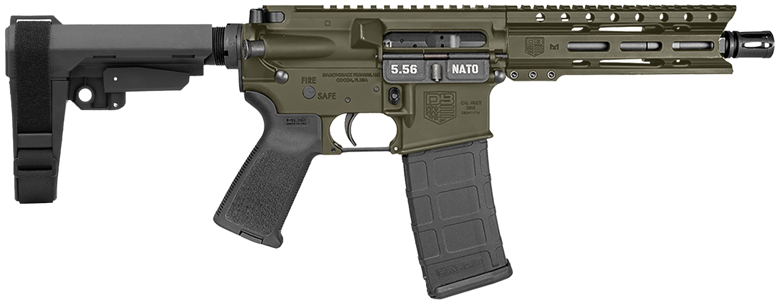 Diamondback DB15 5.56 NATO 7 30+1 (ODG Black)