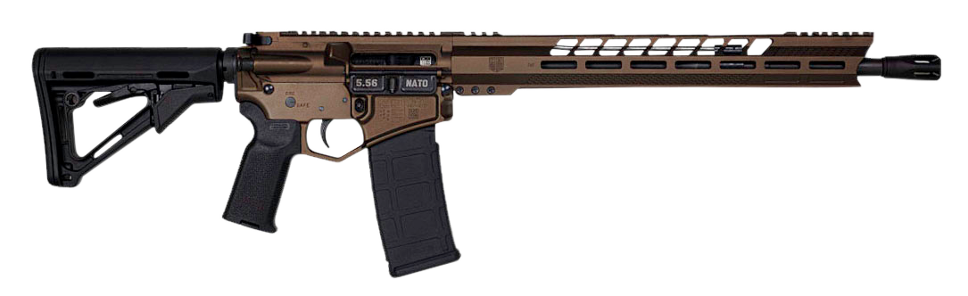 Diamondback Db15 5.56x45mm NATO 16 30+1 Black/Gold/Medium Bronze