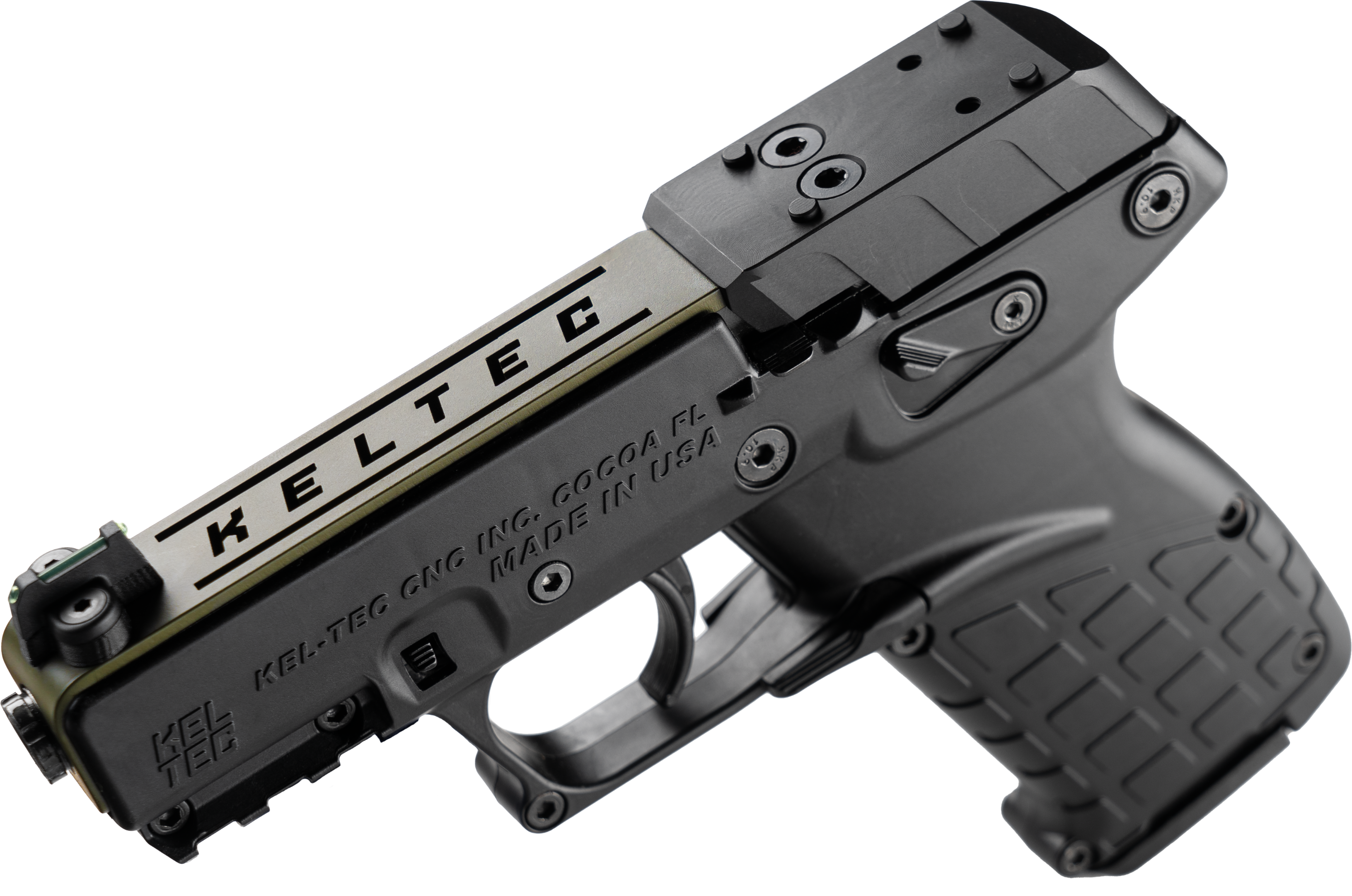 Kel-Tec P17 22 LR 3.80 16+1 P17BBLKORGRNS