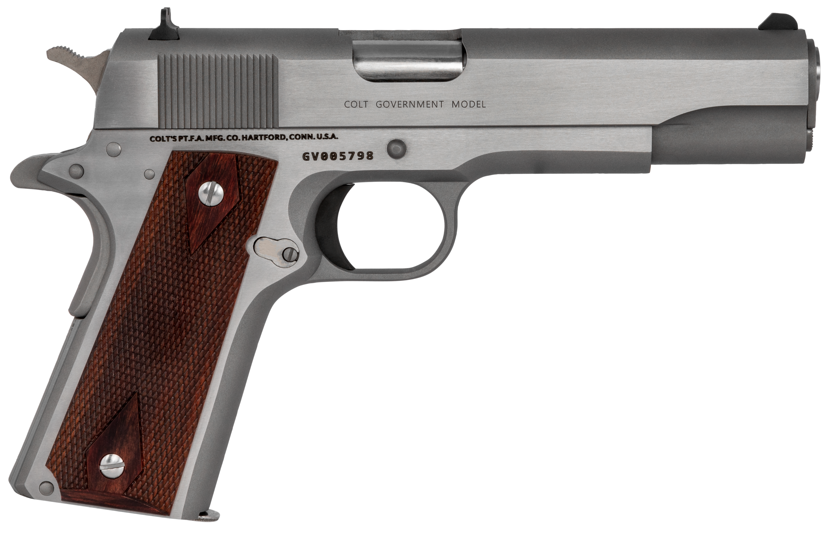 Colt 1911 45 ACP 5 7+1 Stainless Steel Stainless Steel