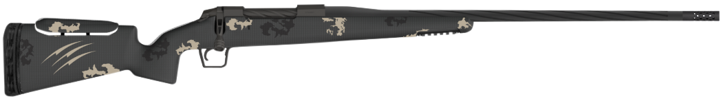 Fierce Firearms Twisted Rival FP 7mm PRC 3+1 (Hinged Floor Plate) 22 Twisted Flutes, Black Steel Barrel/Rec, Urban Camo Carbon Fiber Rival Stock Rifle