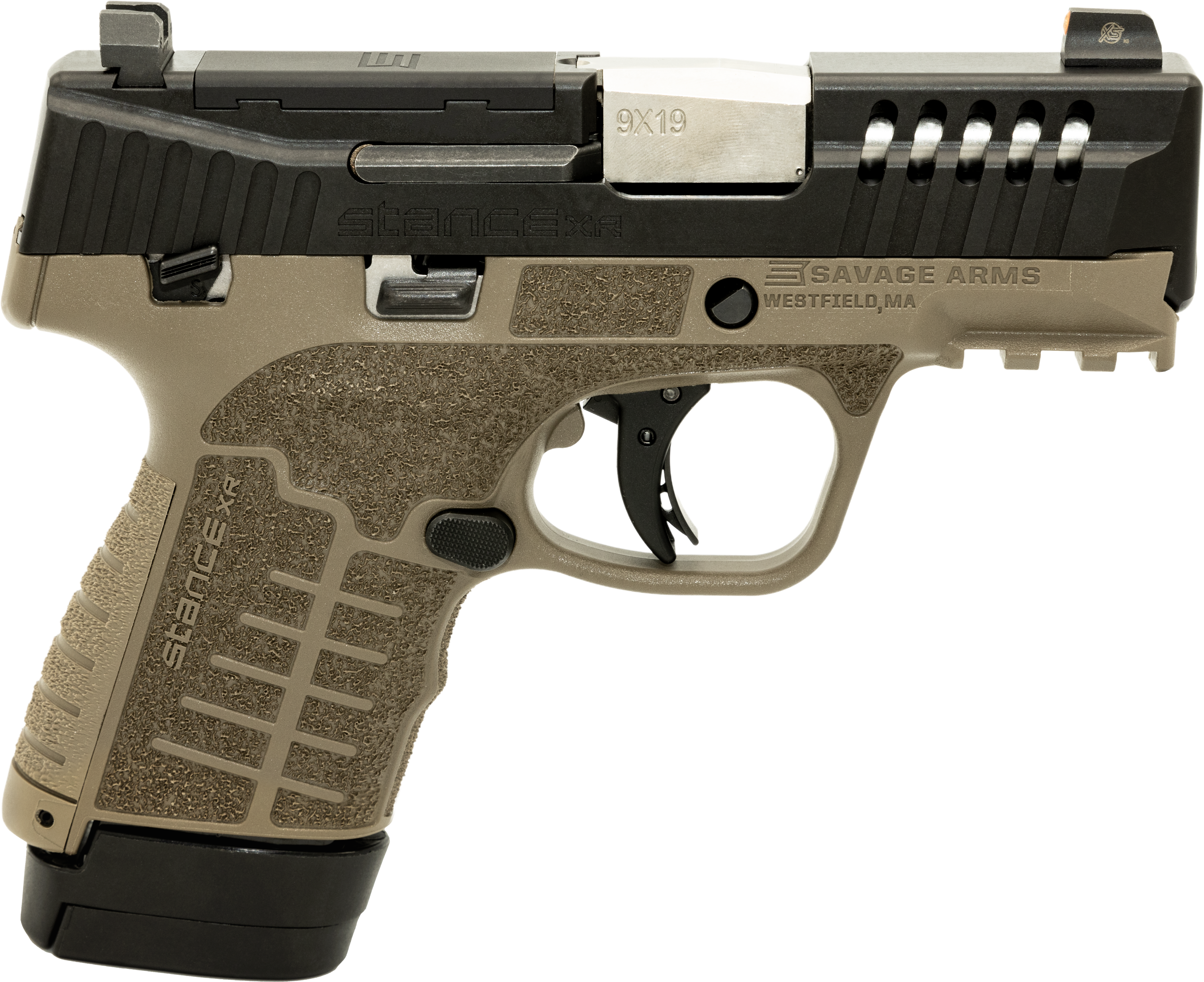 Savage Stance 9mm 3.20 13+1 Ported FDE Grip