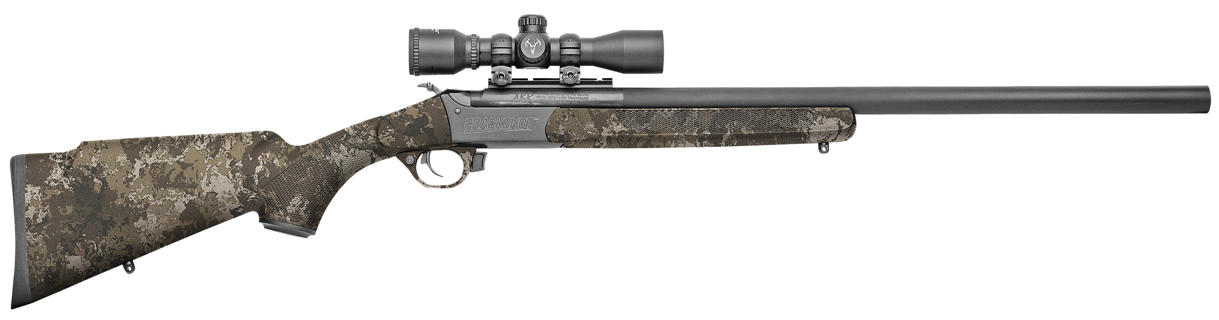 Traditions Crackshot Xbr 22 Cal Break Open 16.50 1rd Natural Camo