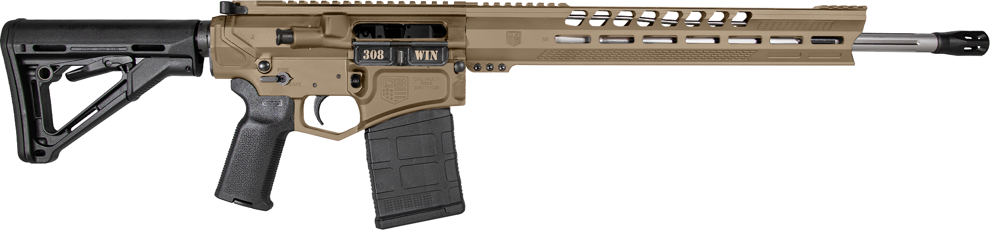 Diamondback Db10 308 Win 18 20+1 Dark Earth Black Gold