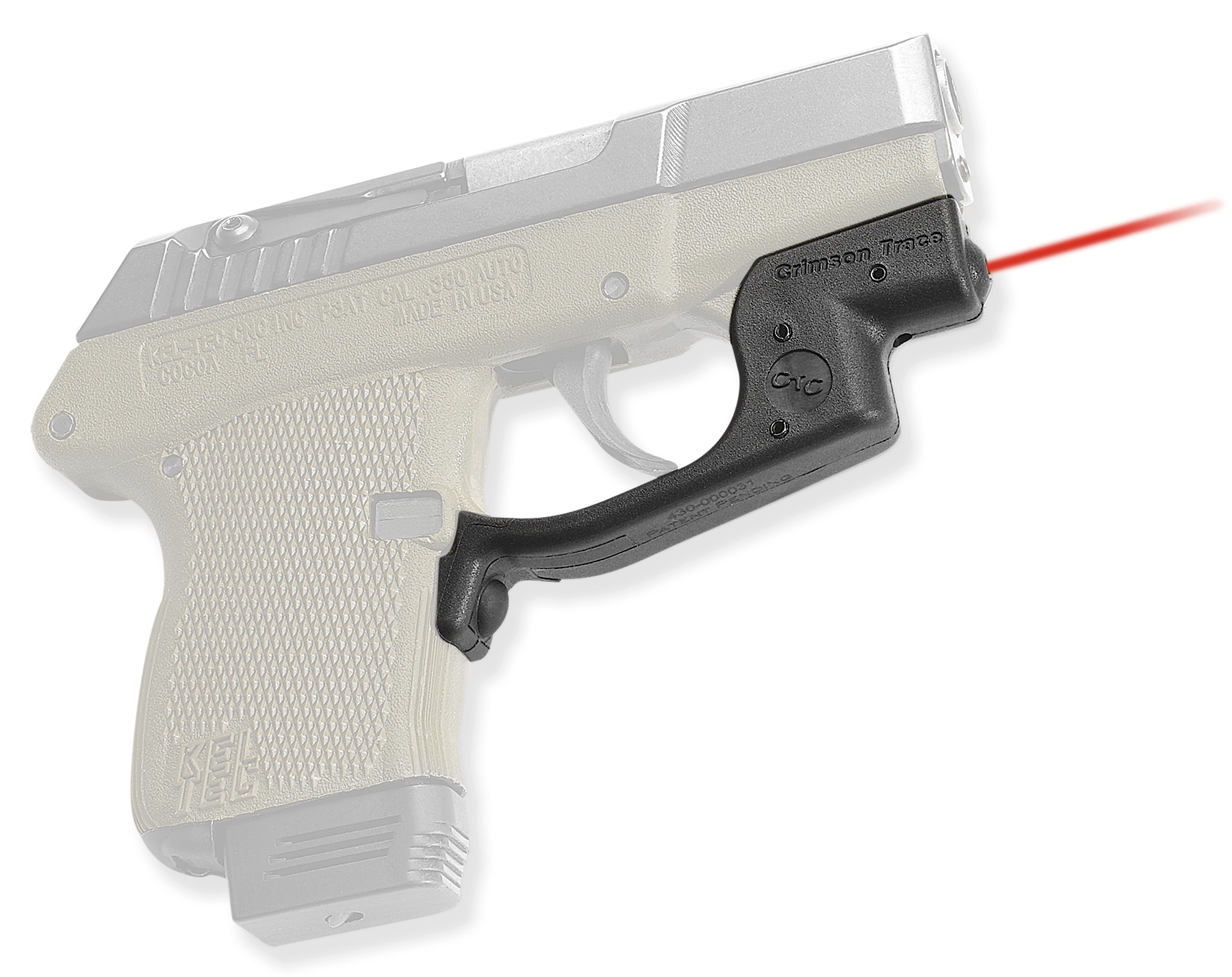 Crimson Trace LG-430 Laserguard Black Red Laser for Kel-Tec P3AT/P32