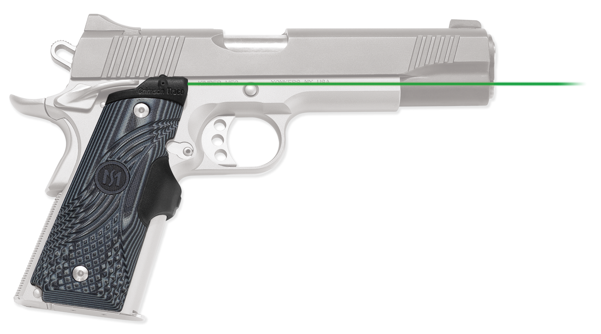 Crimson Trace LG-904G Lasergrips Green Laser 1911 Full Size