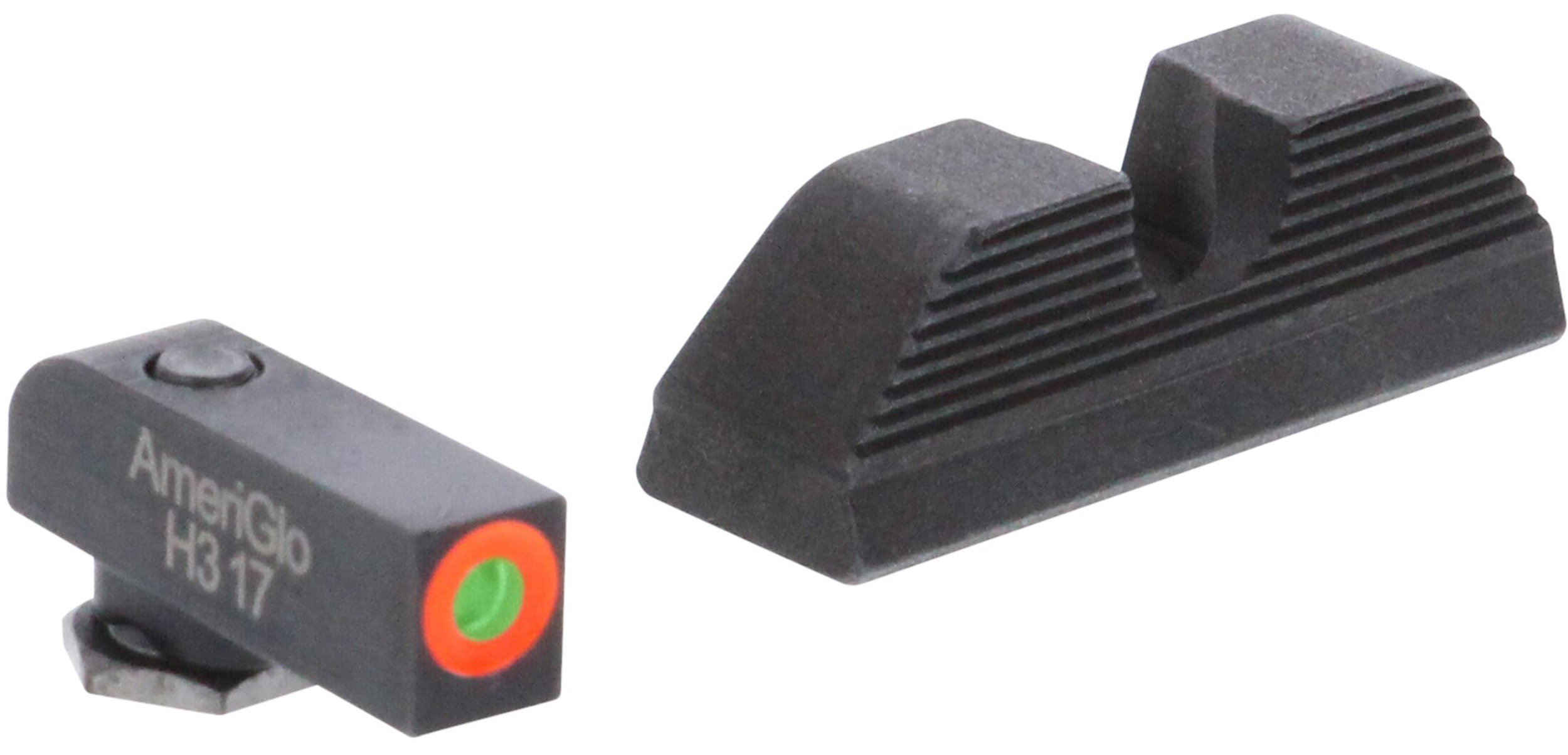 AmeriGlo Protector Sight Set Glock Green Tritium Orange Outline
