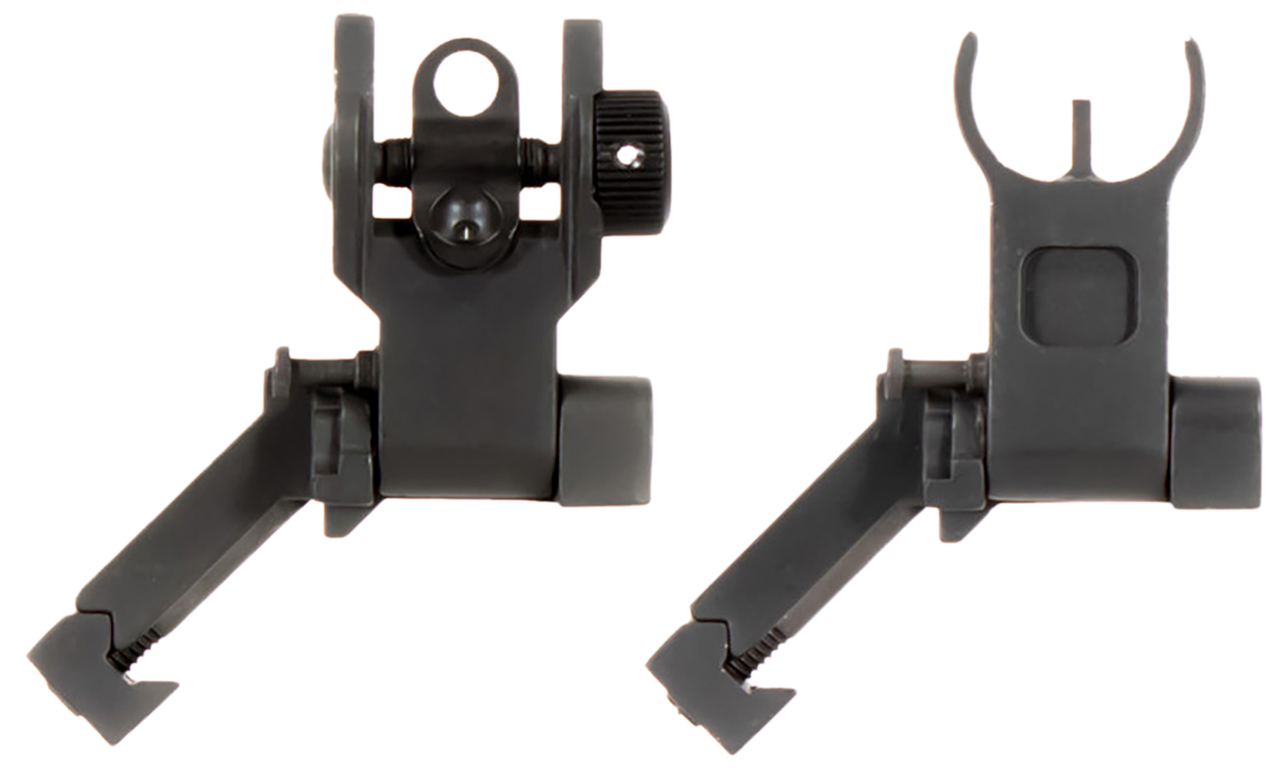 Aim Sports AR 45 Degree Low Profile Flip-Up Sight Set Black