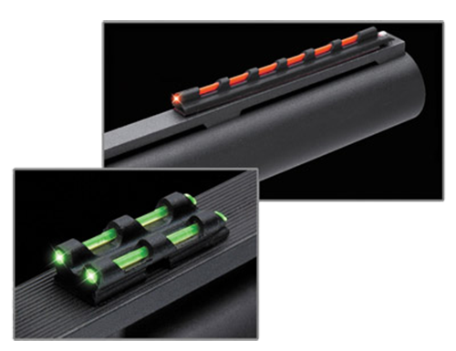 Truglo TG94 Gobble-Dot  Universal Shotgun Green/Red Fiber Optic Green Fiber Optic Black