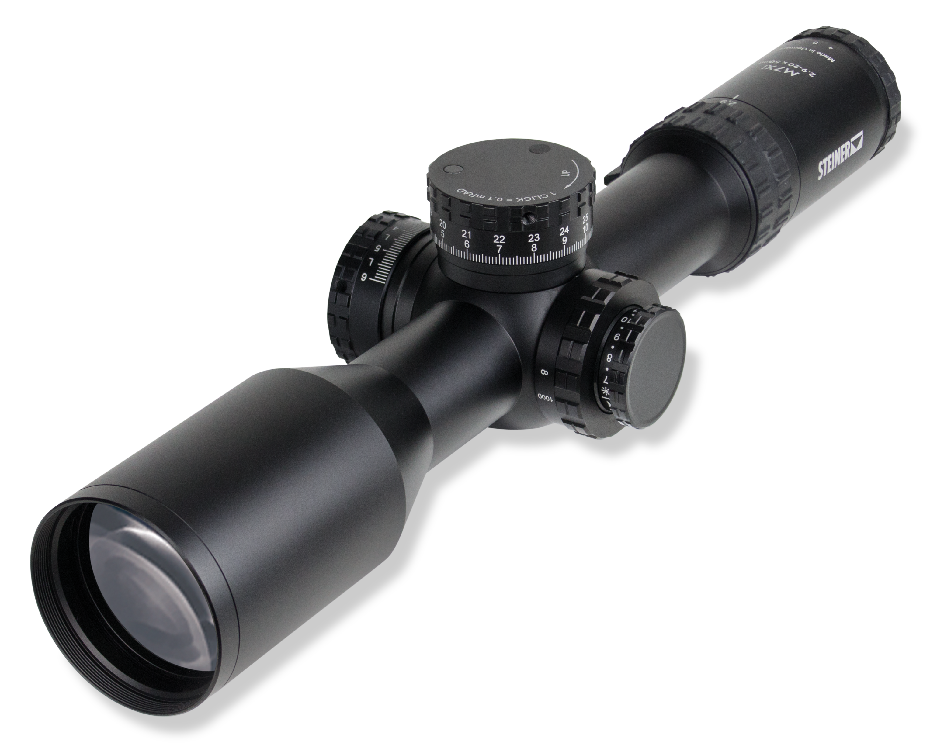 Steiner M7XI Rifle Scope 2.9-20x56mm - High Magnification Tactical Scope for Precision Engagement - 8717-T3
